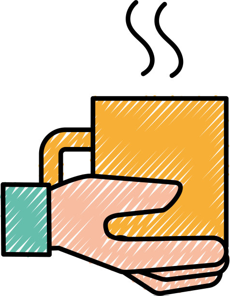 手捧咖啡杯热饮图片下载