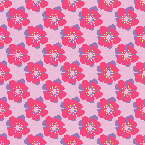 彩色无缝花背景图片下载