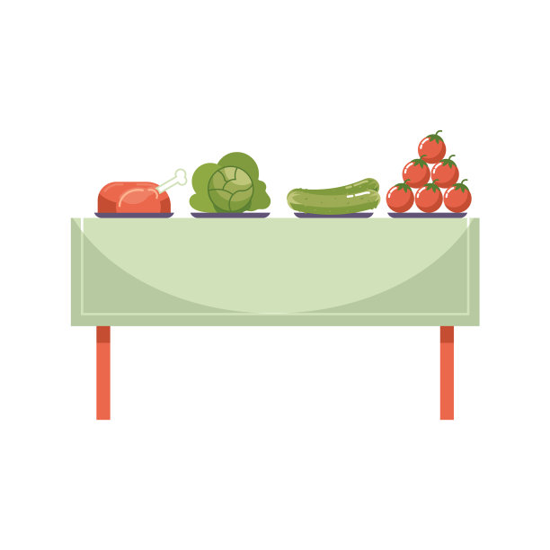 新鲜有机餐在餐桌上孤立开来图片下载