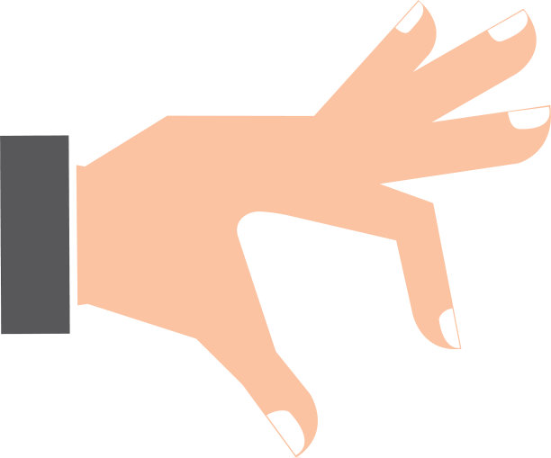 手人类采取孤立的图标图片下载