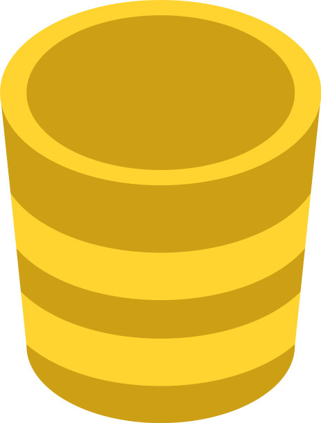 黄色花盆图标等距风格图片下载