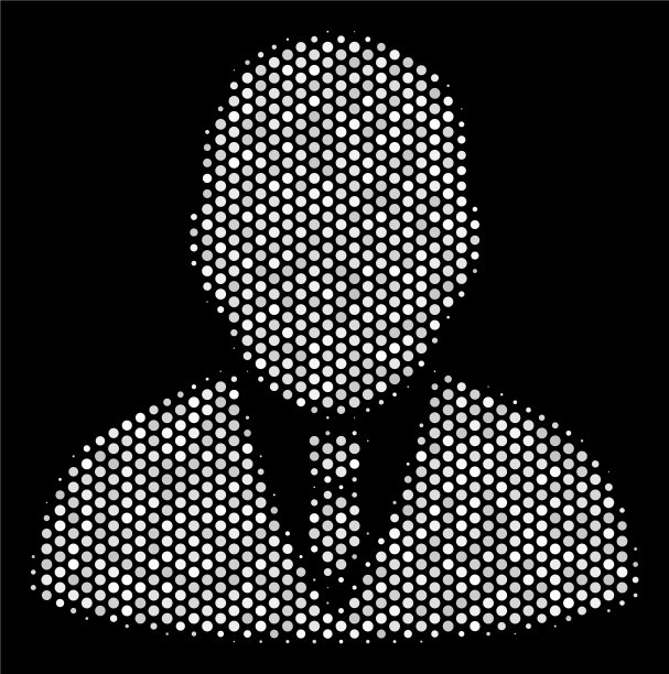 白色圆点的老板图标图片下载