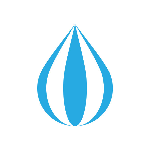 水滴图标在白色背景的图形图片下载