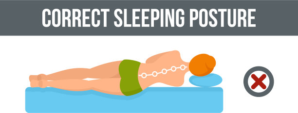 睡姿横幅横平式图片下载