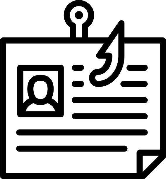 个人数据网络钓鱼图标轮廓样式图片下载
