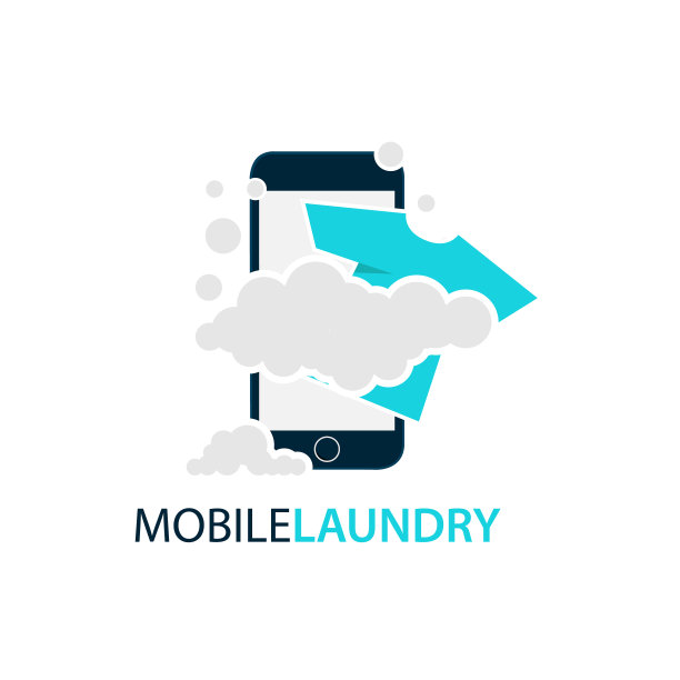 在线移动洗衣标识设计图片下载