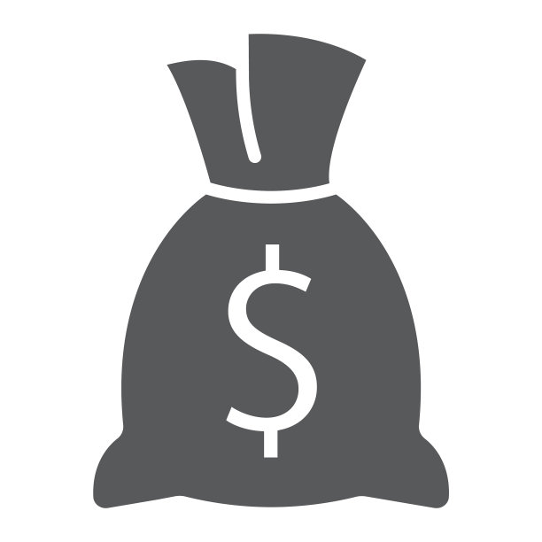 钱袋 Finance 字形图标图片下载