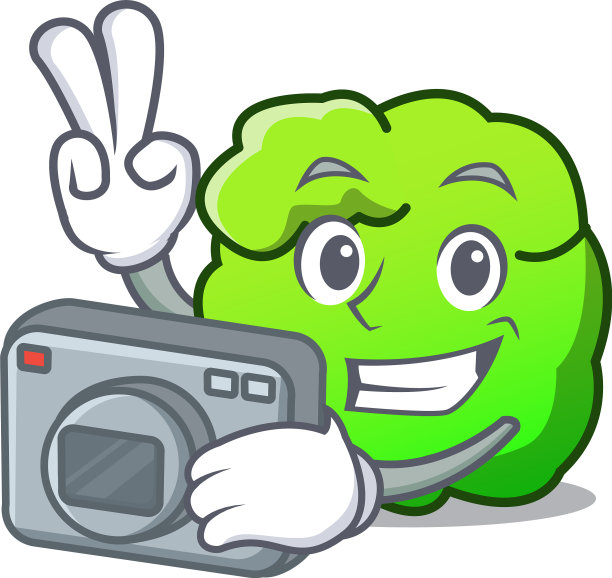 摄影师灌木吉祥物卡通风格图片下载