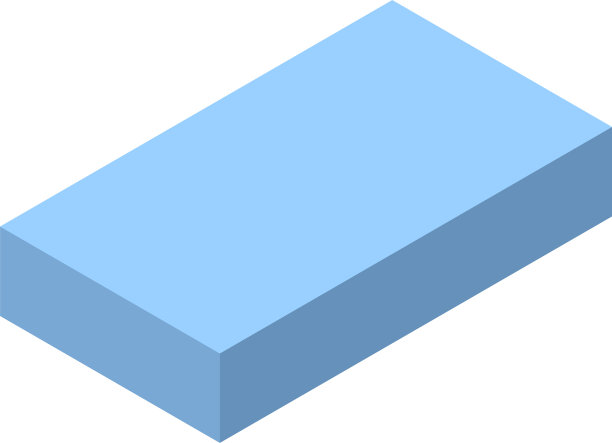 蓝色砖图标等距风格图片下载