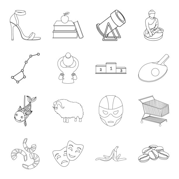 教育，空间，体育和其他网络图标图片下载