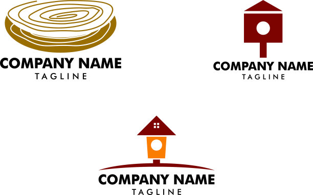 一套鸟屋标志图片下载