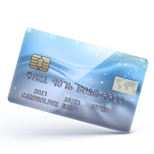 蓝色的信用卡图片下载