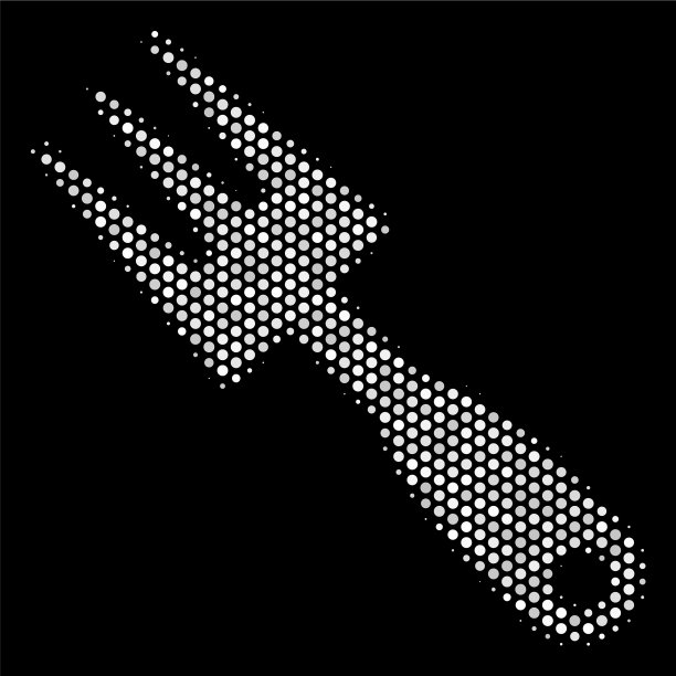 白色像素栽培耙图标图片下载