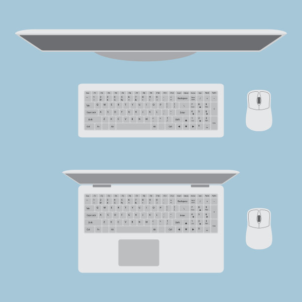 显示器与键盘和鼠标笔记本电脑图片下载