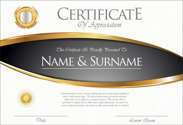 证书或文凭复古模板04图片下载