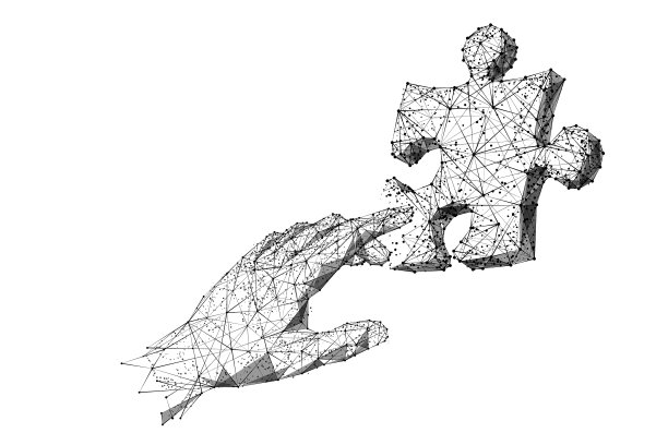 拼图和触摸低聚图片下载