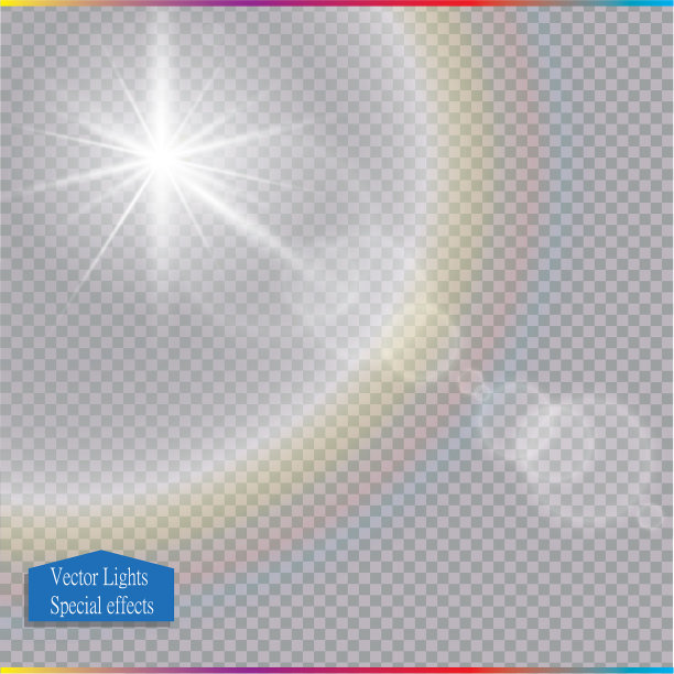 透明阳光特殊透镜光晕图片下载