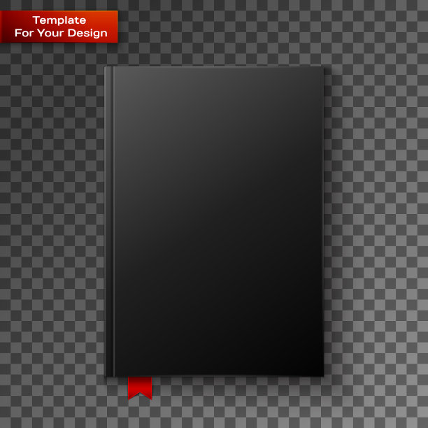 空白书封面上透明的背景图片下载