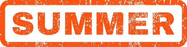 夏天橡皮图章图片下载