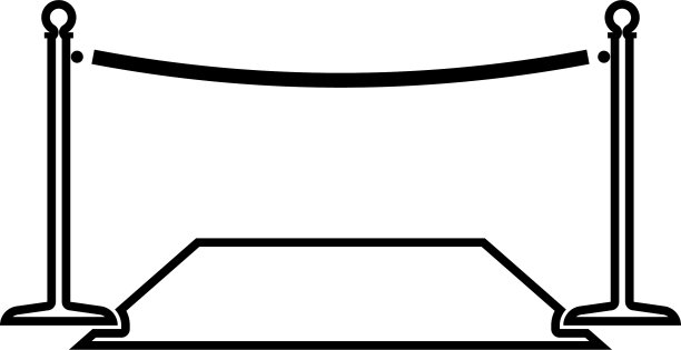 红地毯上是黑色的标志图片下载