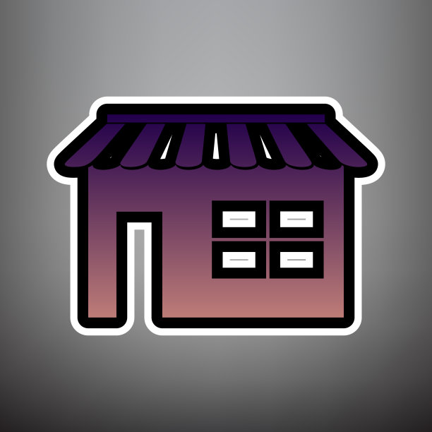 存储标志紫色梯度图片下载