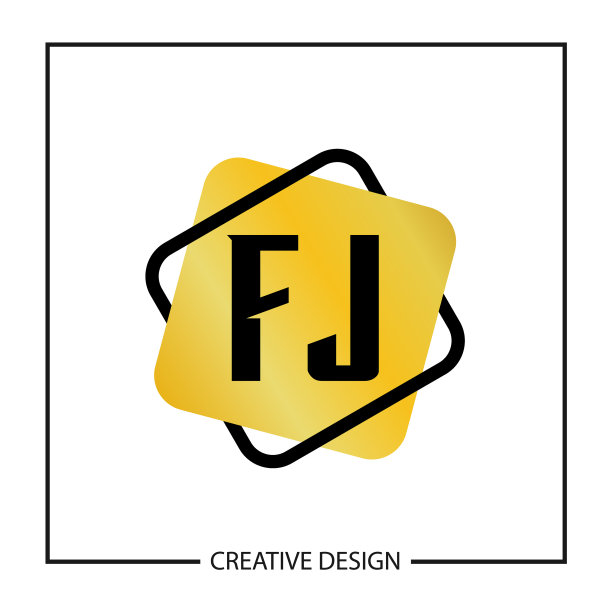 首字母fj标识模板设计图片下载
