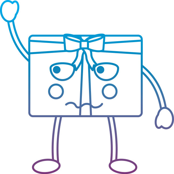 卡哇伊圣诞礼盒装饰蝴蝶结图片下载