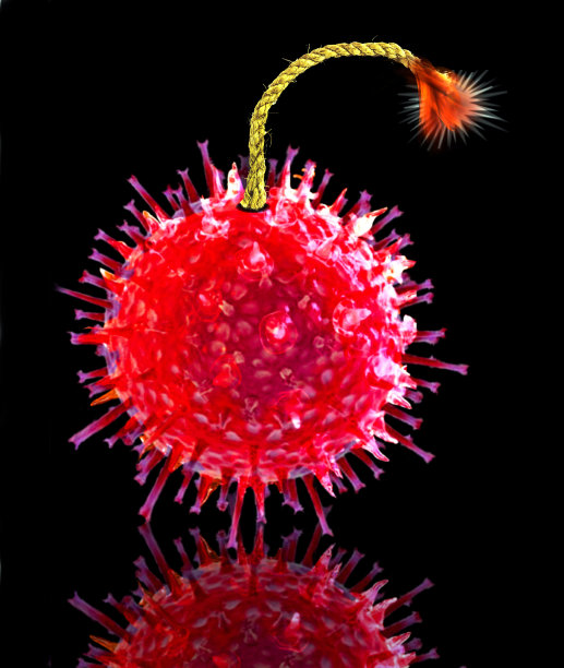 冠状病毒定时炸弹图片下载