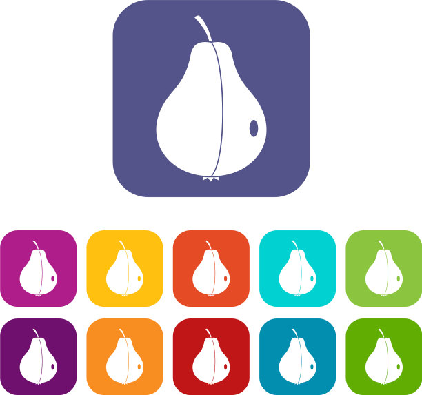 整个梨图标设置平图片下载