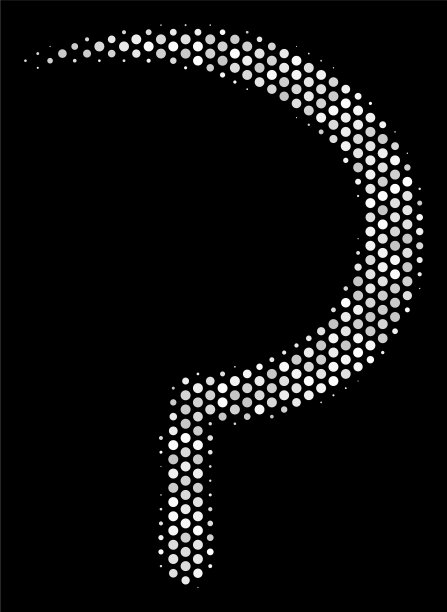 白色像素镰刀图标图片下载