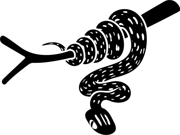 树蛇图标风格简单图片下载