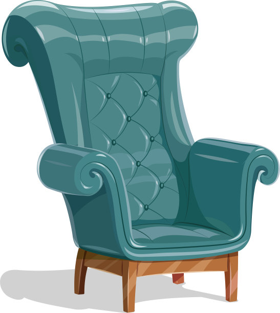 大皮革扶手椅图片下载