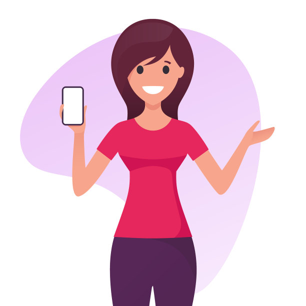 微笑愉快的年轻女子持有和礼物图片下载