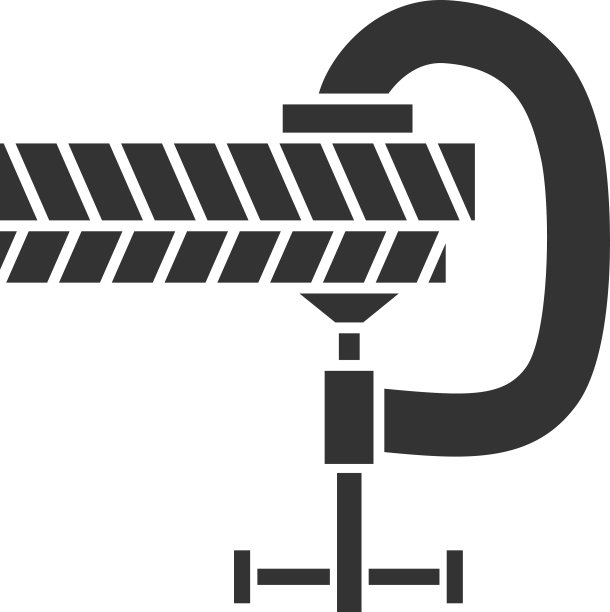 螺丝夹持木板刻有图标图片下载