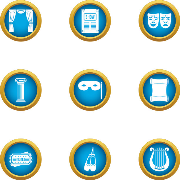 前额图标设置平风格图片下载