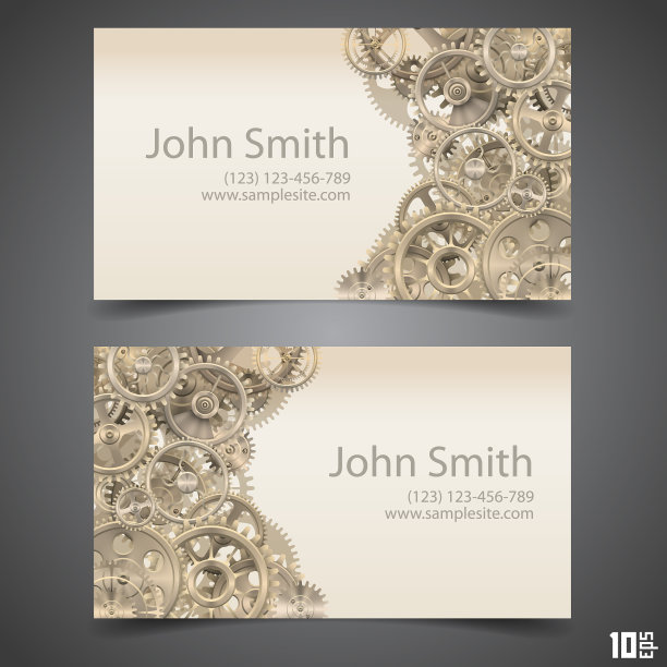 齿轮的名片图片下载