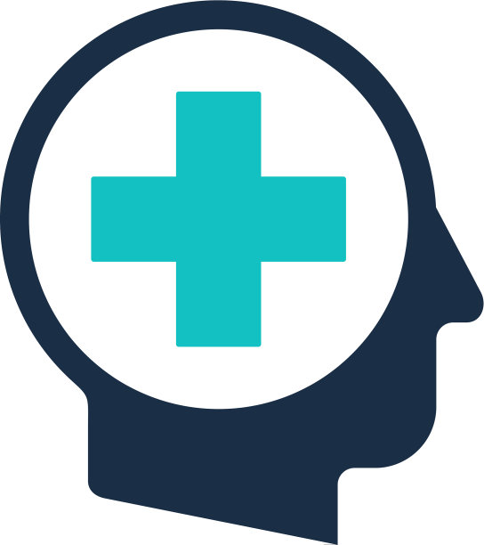 医用人体头部标志图标设计图片下载