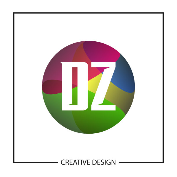 首字母dz标志模板设计图片下载