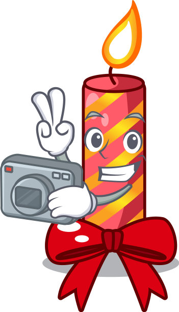 圣诞蜡烛与皮塔饼的结合图片下载