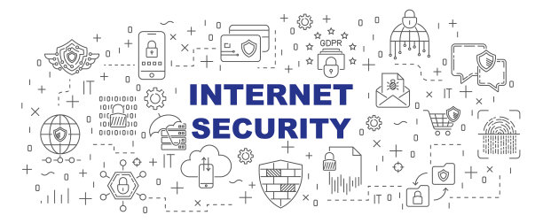 互联网安全横幅设计理念图片下载