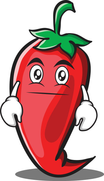 中性红辣椒卡通人物图片下载
