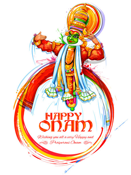 卡塔卡里舞者为《快乐阿南》做背景图片下载