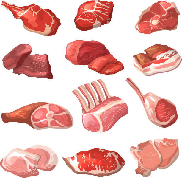 羊肉、猪肉、牛肉等肉类图片图片下载