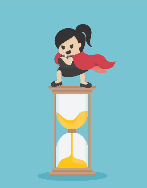 概念超级商业女人站在图片下载