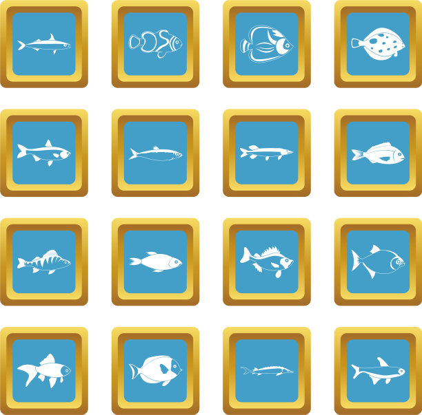 鱼图标azure图片下载