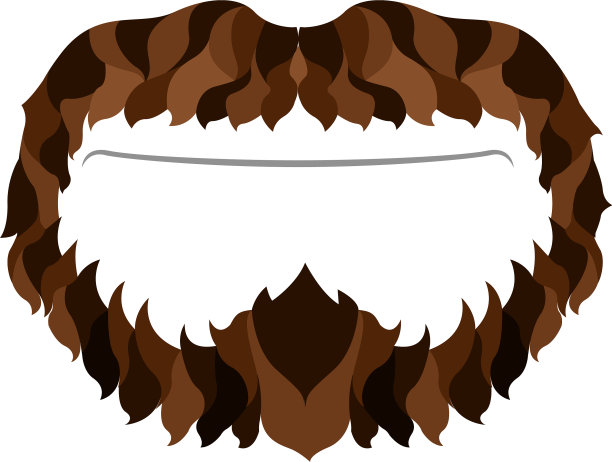 文艺范儿十足的大胡子图标图片下载