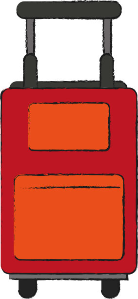 旅行的行李孤立图片下载