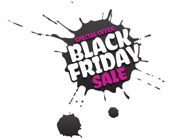 黑色星期五特价垃圾海报粉色特惠图片下载