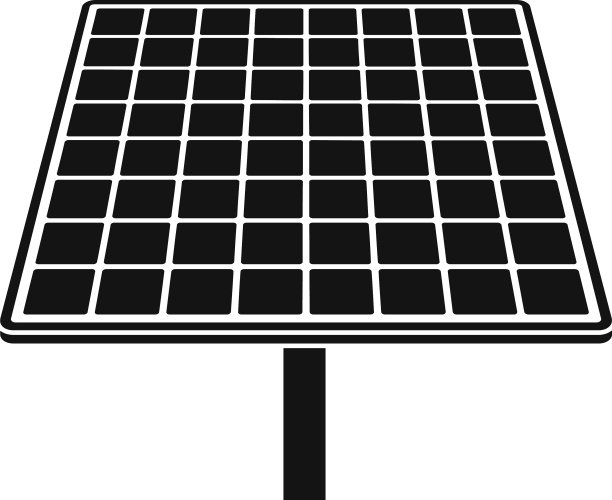 太阳能品牌面板图标简约风格图片下载