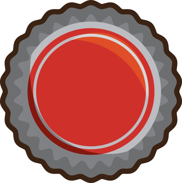 红色瓶盖，白色背景图片下载